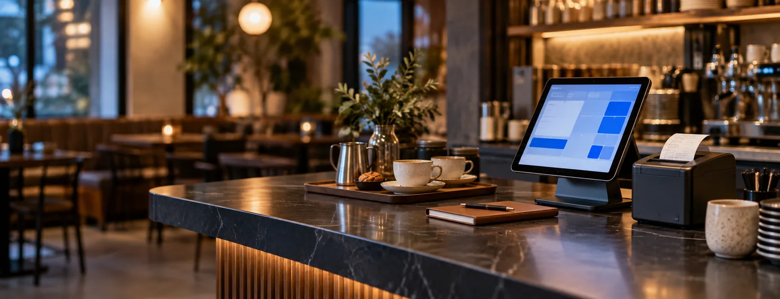 Escena de trabajo para bares, restaurantes y cafeterías